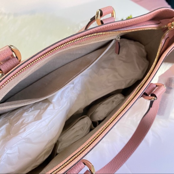 Gucci Pink Leather Bamboo Tassel Calf Tote - Picture 12 of 16